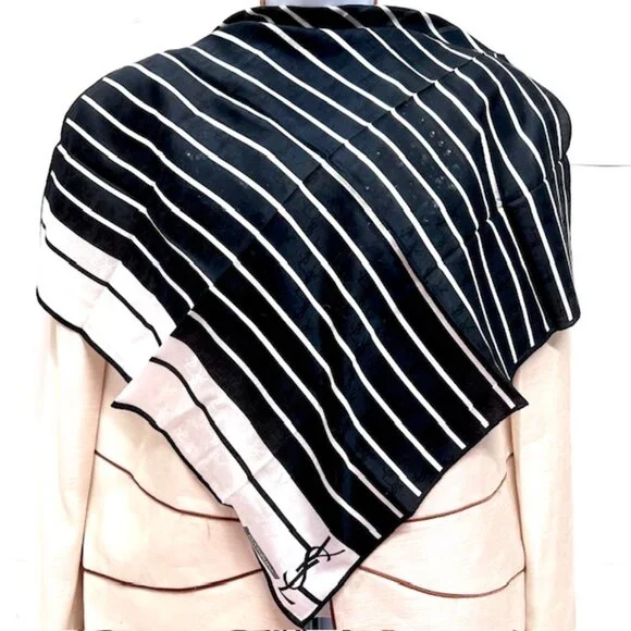 BUNDLE 4: YSL--NINA RICCI-JP -A.O. AtsukiScarf/Handker Cotton/Silk 25" 19"(88 - Picture 6 of 16